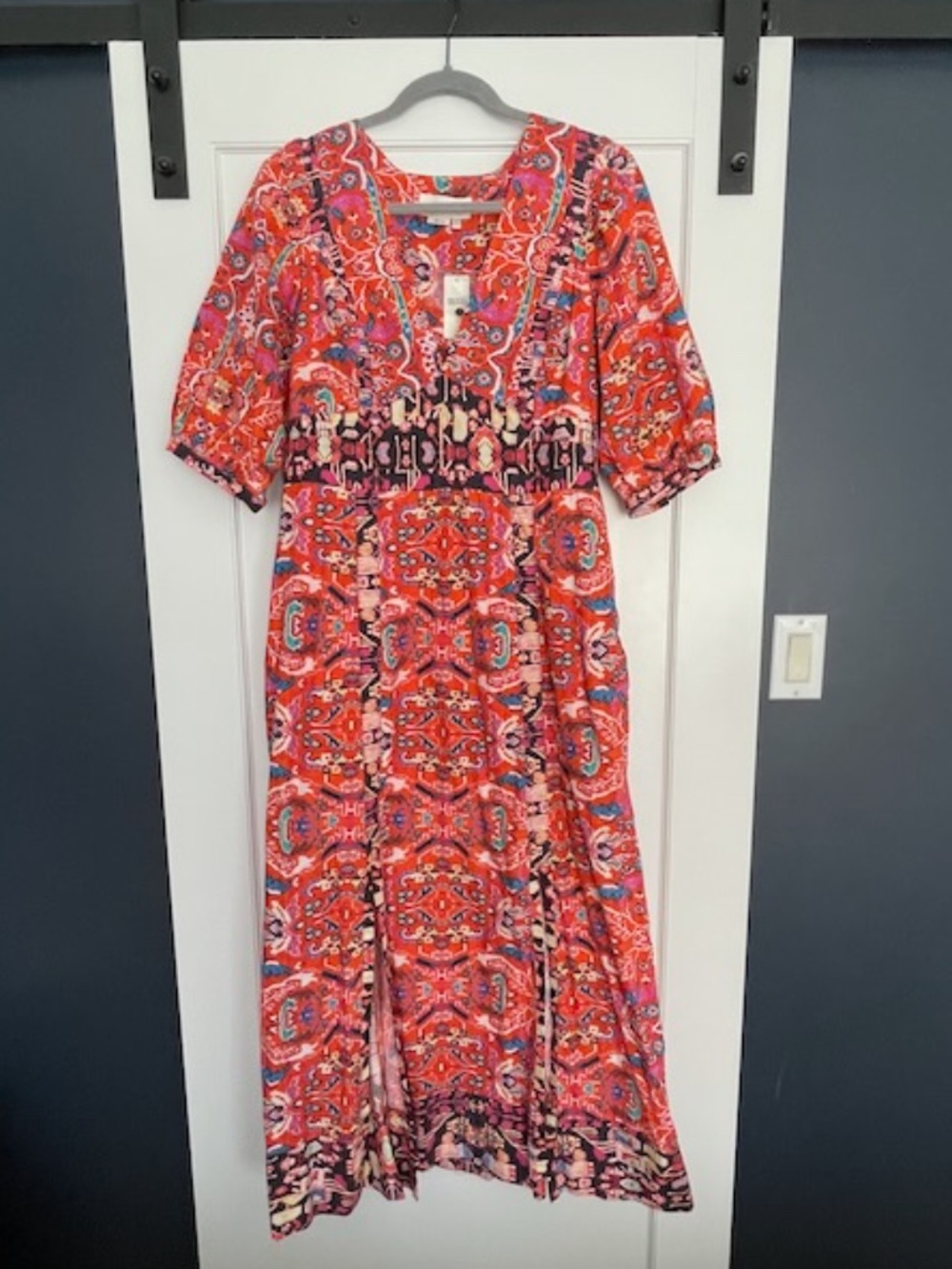 Anthropologie NWT Colorful Printed Maxi Dress – Size 10